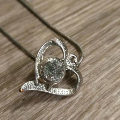 (2) Silver Tone Necklaces