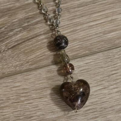 (2) Stone and Glass Beaded Necklaces