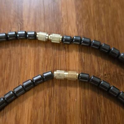 Hematite and Jade Necklace & Bracelet