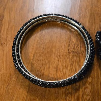 Black Beaded Bracelets