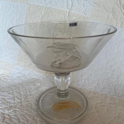 Glass pedestal Bowl
