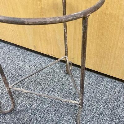 Rustic Wrought Iron Plant Stand