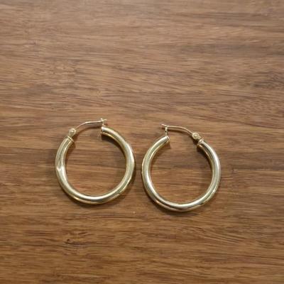10k Gold Hoop Earrings