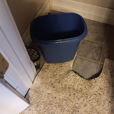 HOUSEHOLD CLEANING CHEMICALS, RAGS AND BUCKET