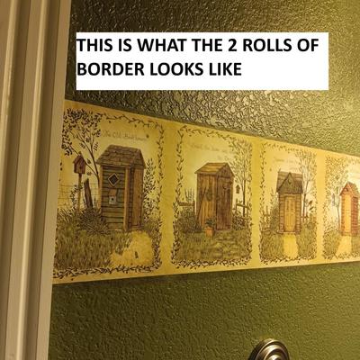 OUTHOUSE BATHROOM DECOR AND SOME TOILETRIES