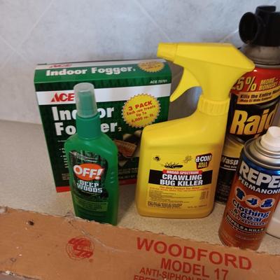 CHEMICALS FOR INSECT CONTROL & FREEZELESS WALL FAUCET