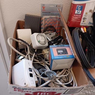 COMPUTER AND ELECTRONIC CORDS, TIMER AND MORE
