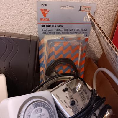 COMPUTER AND ELECTRONIC CORDS, TIMER AND MORE