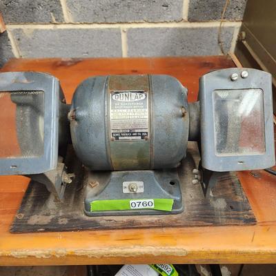 Dunlap 1/4" HP Bench Grinder Tested working