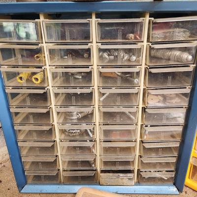 3 Hardware Storage Organizers Includes contents + 2 Oil Cans