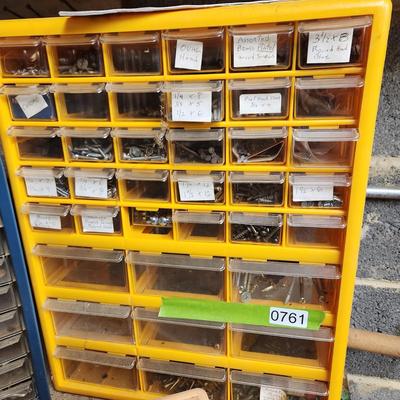 3 Hardware Storage Organizers Includes contents + 2 Oil Cans