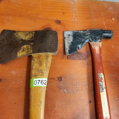 2 Vintage Axes Hand Made Bingham's Best Brand BBB & Plumb