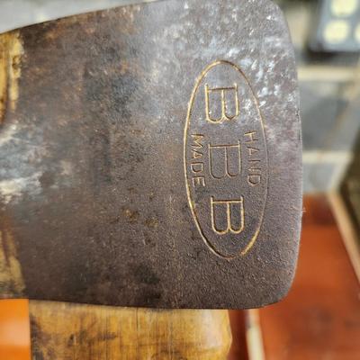 2 Vintage Axes Hand Made Bingham's Best Brand BBB & Plumb