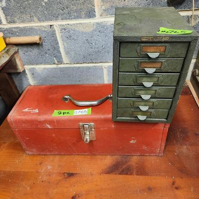 Kennedy 6 drawer Organizer & Tool Box KK-19 with Contents