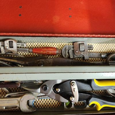 Kennedy 6 drawer Organizer & Tool Box KK-19 with Contents