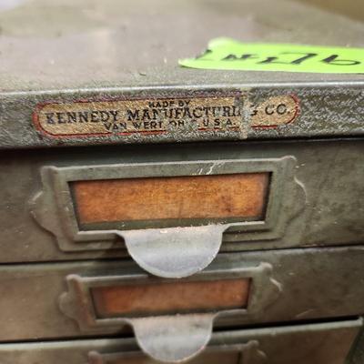 Kennedy 6 drawer Organizer & Tool Box KK-19 with Contents
