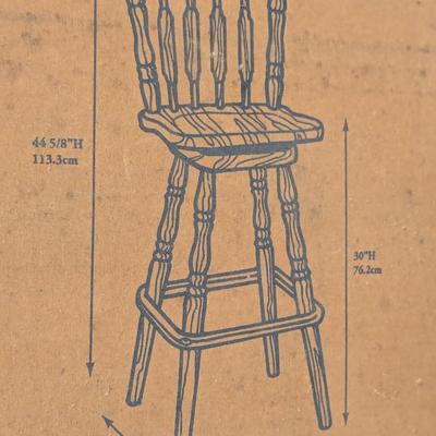 Pair Of Arrowback Barstools