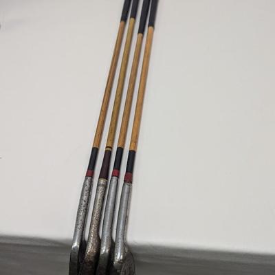Vintage Wood Shaft Golf Clubs