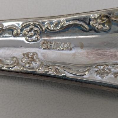 Silver Plated Flatware with Storage Box - Approx 50 Pieces
