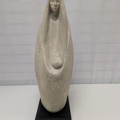 Vintage Austin Productions Ceramic Acoma Mother and Child Statue