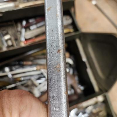 Vintage Tool Box on Casters Loaded Bonney Craftsman Plumb Stanley Billings and others
