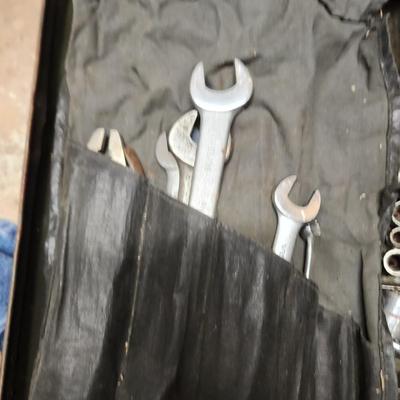 Vintage Tool Box on Casters Loaded Bonney Craftsman Plumb Stanley Billings and others