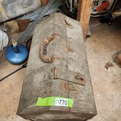 Vintage Tool Box on Casters Loaded Bonney Craftsman Plumb Stanley Billings and others