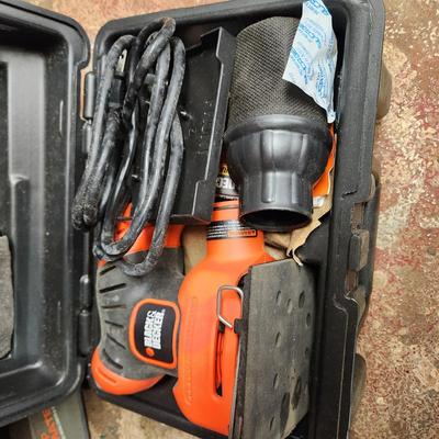 Lot of Black & Decker Tools Sharp n Sand, Drill Guide, Workmate, Bits ,Vise, Sander