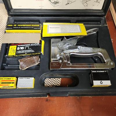 3 Piece Lot Cummins Spring Clamps, Stapler, Kobalt 21 Socket Hammer set
