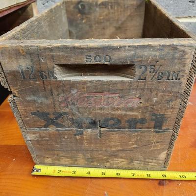 Western Ammo Wooden Crate Box 12Ga Ammunition