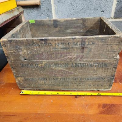 Western Ammo Wooden Crate Box 12Ga Ammunition