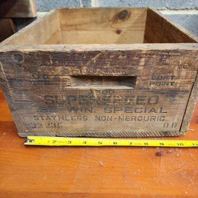 Winchester Small Arms Ammo Box Crate .32 Superspeed Soft point