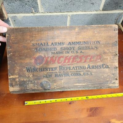 Winchester Wooden Ammo Box 12 Ga