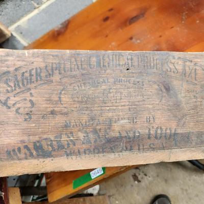 Sager Special Chemical Process Axes Wooden Crate Wilson Cumberland MD