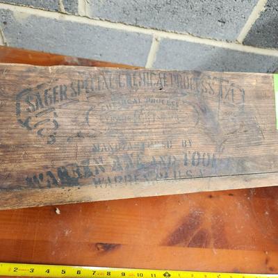 Sager Special Chemical Process Axes Wooden Crate Wilson Cumberland MD
