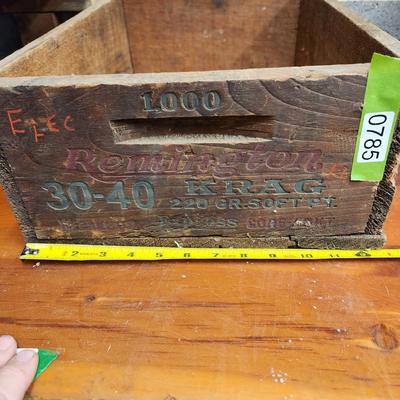 Remington 30-40 KRAG 220 gr Soft Point Wooden Ammo box