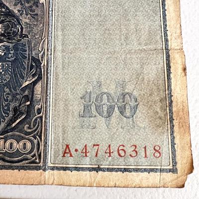 WWII Currency - 2 German Reichsbanknotes, 2 France Allied Military Money