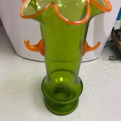 Green vase
