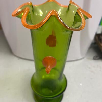 Green vase