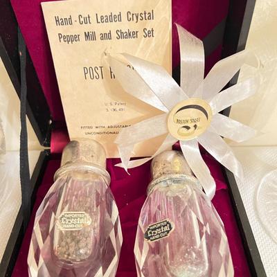 Vintage Crystal Lot - Some NIB, Bohemia, Buckingham, Leaded
