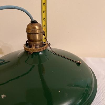 Vintage Industrial Enamel Pendant Light