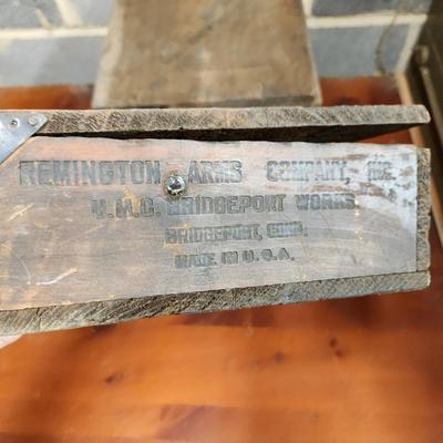 4 Vintage Wooden boxes National Carpet Tacks Remington Air Rifle shot