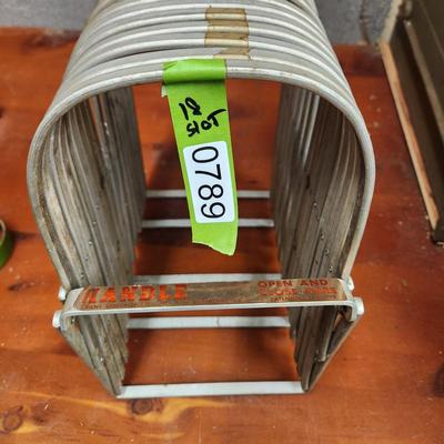 Vintage Handle Accordion Magazine Paper Letters Sorting organizer 18 slots