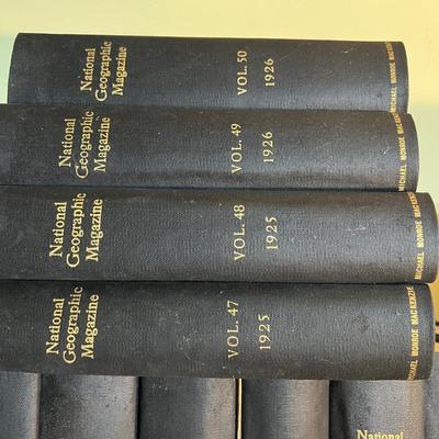 Antique National Geographic Book Set 1925-1937, Vol. 47-72