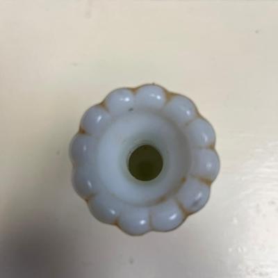 Milk glass vase