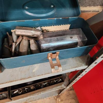 Large Hardware Tool Lot Shelves and Contents on the Shelves