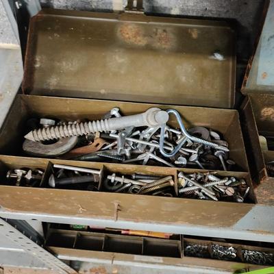 Large Hardware Tool Lot Shelves and Contents on the Shelves