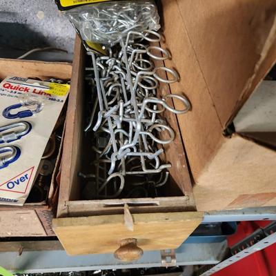 Large Hardware Tool Lot Shelves and Contents on the Shelves