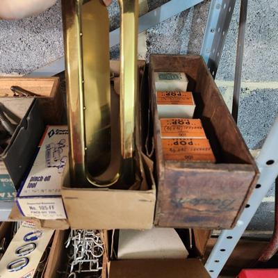 Large Hardware Tool Lot Shelves and Contents on the Shelves