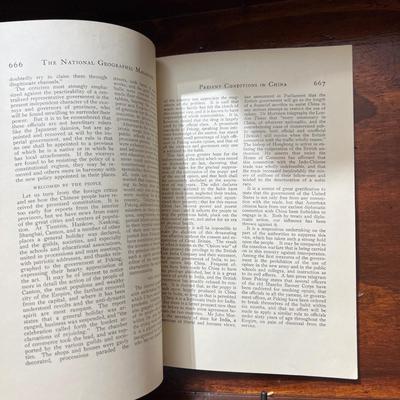 14 Antique National Geographic Magazines c. 1906-1907